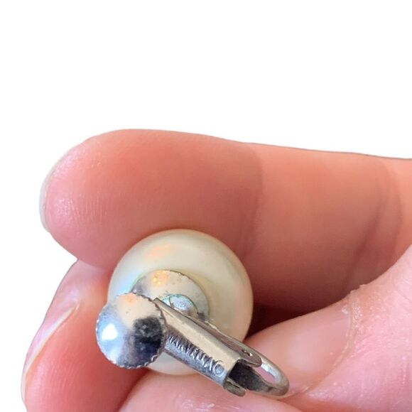 Vintage Bundle of Five Screw Back Clip On Round Earrings Costume Jewelry - Picture 7 of 13